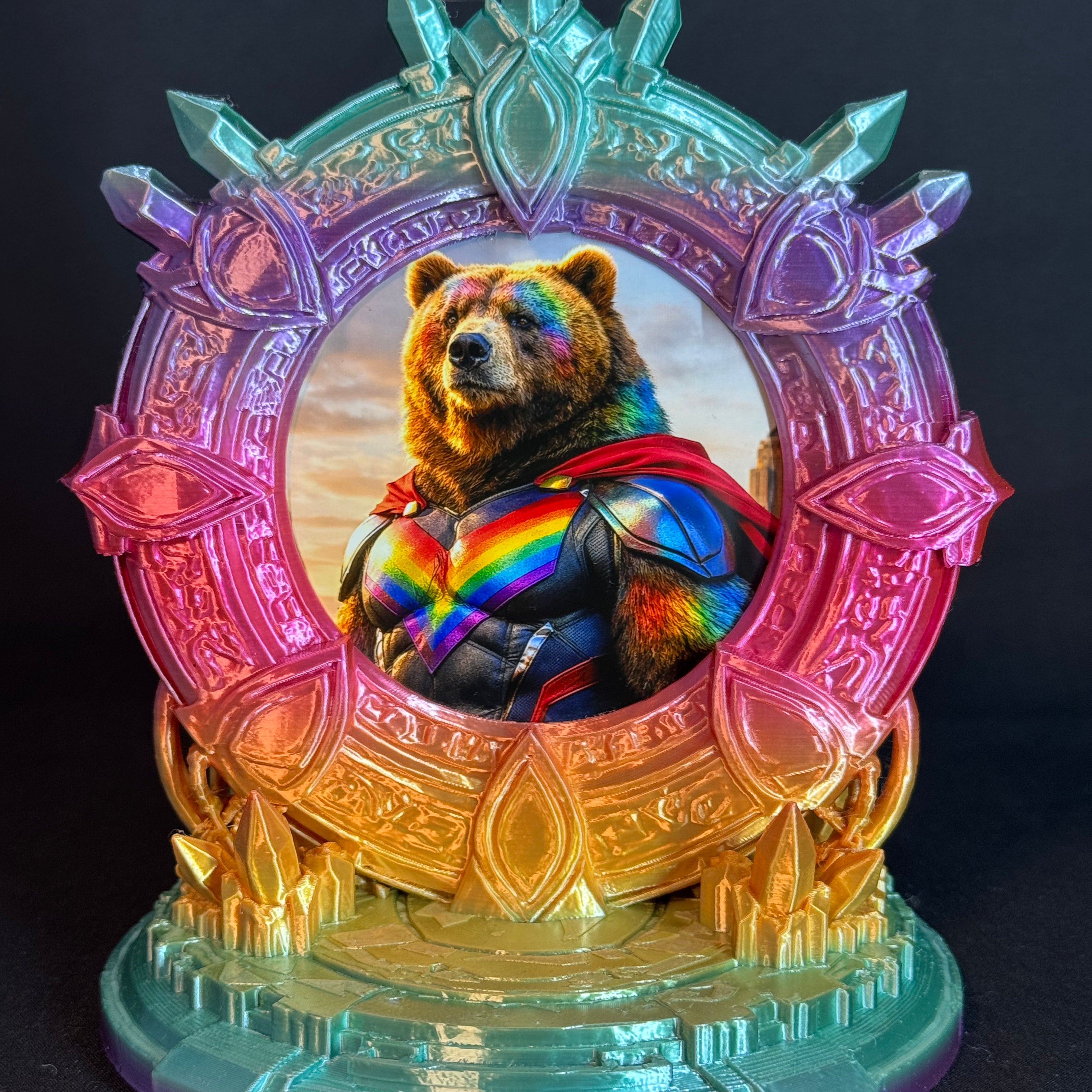 Stargate Celestial 3D-printed picture frame, double-sided