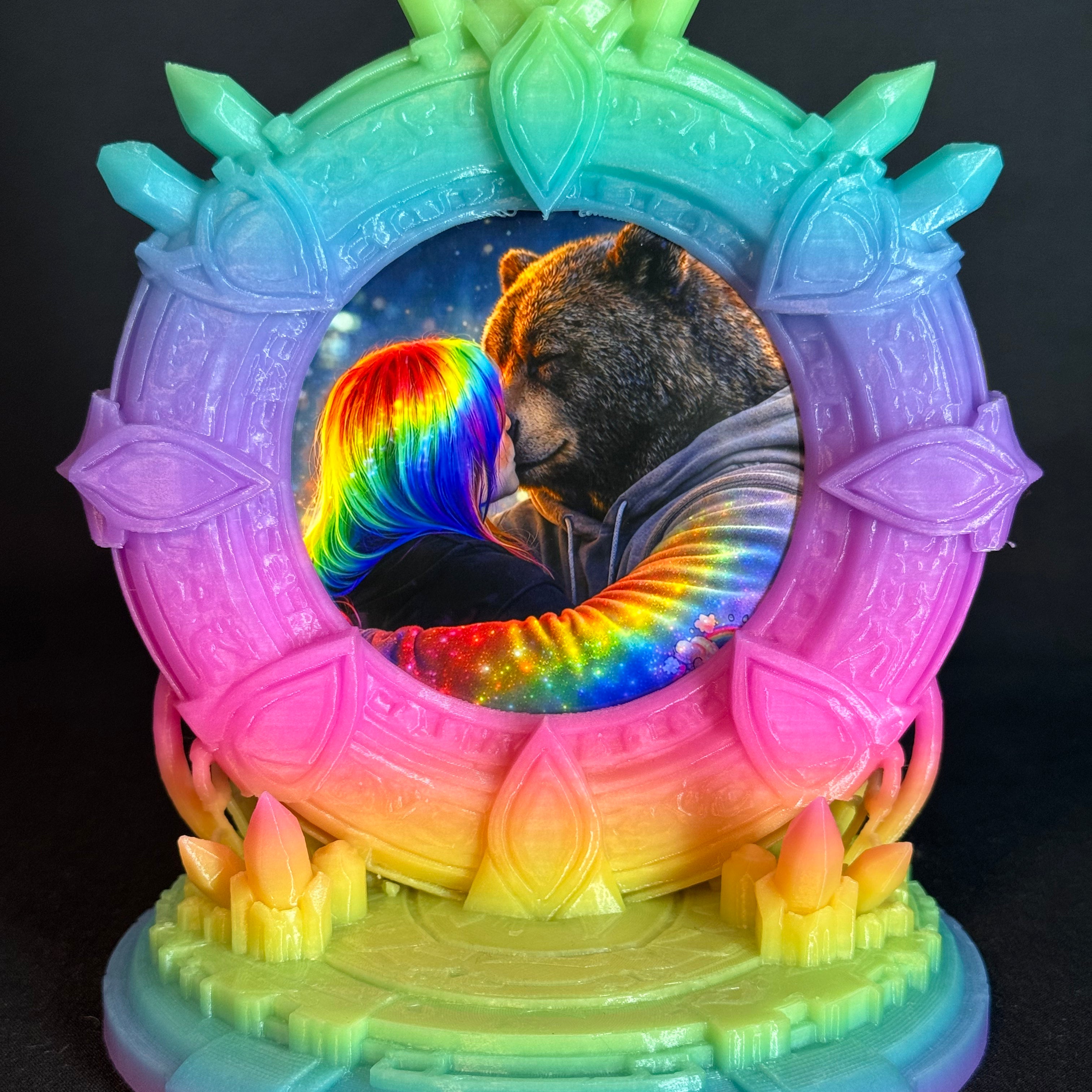 Stargate Celestial 3D-printed picture frame, double-sided