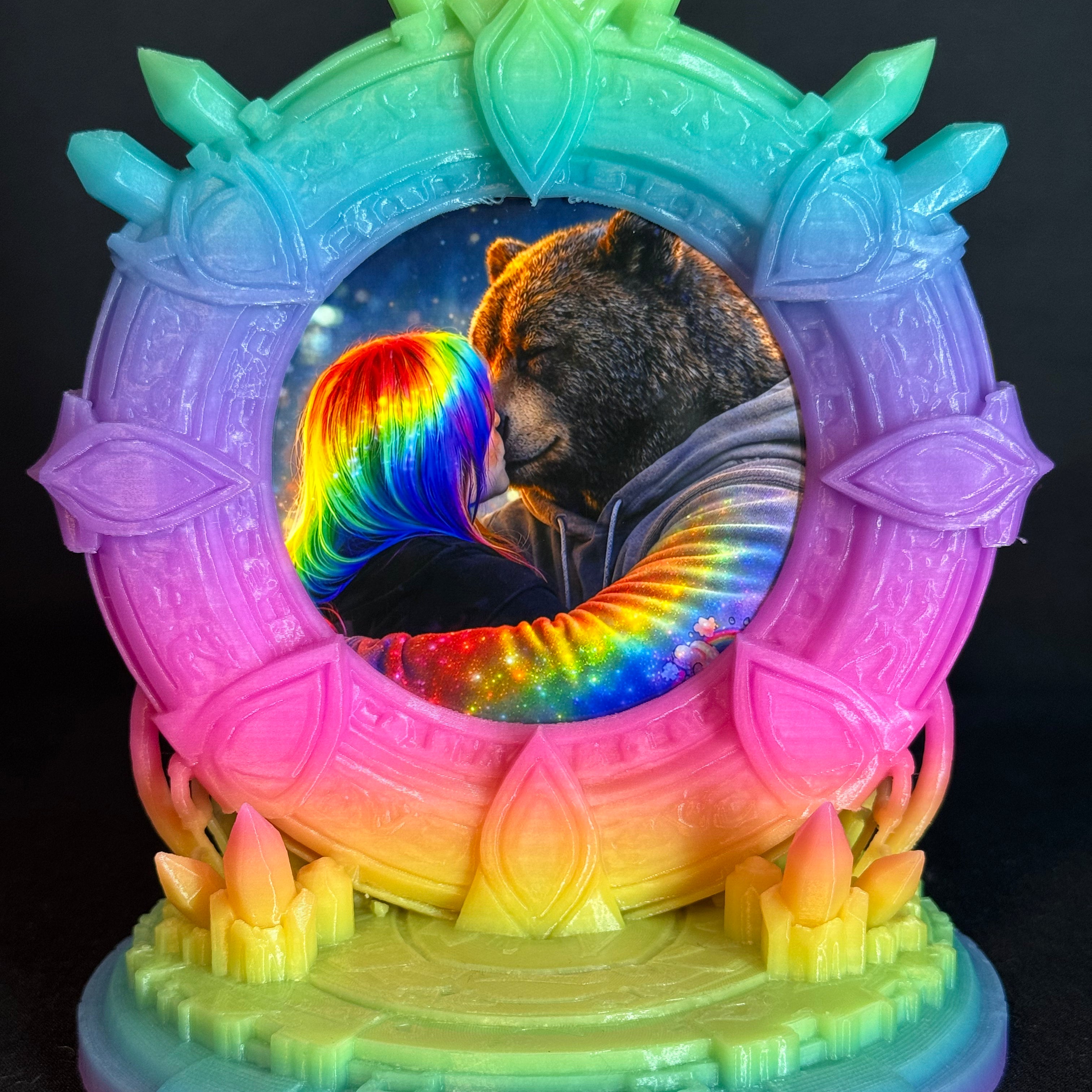 Stargate Celestial 3D-printed picture frame, double-sided
