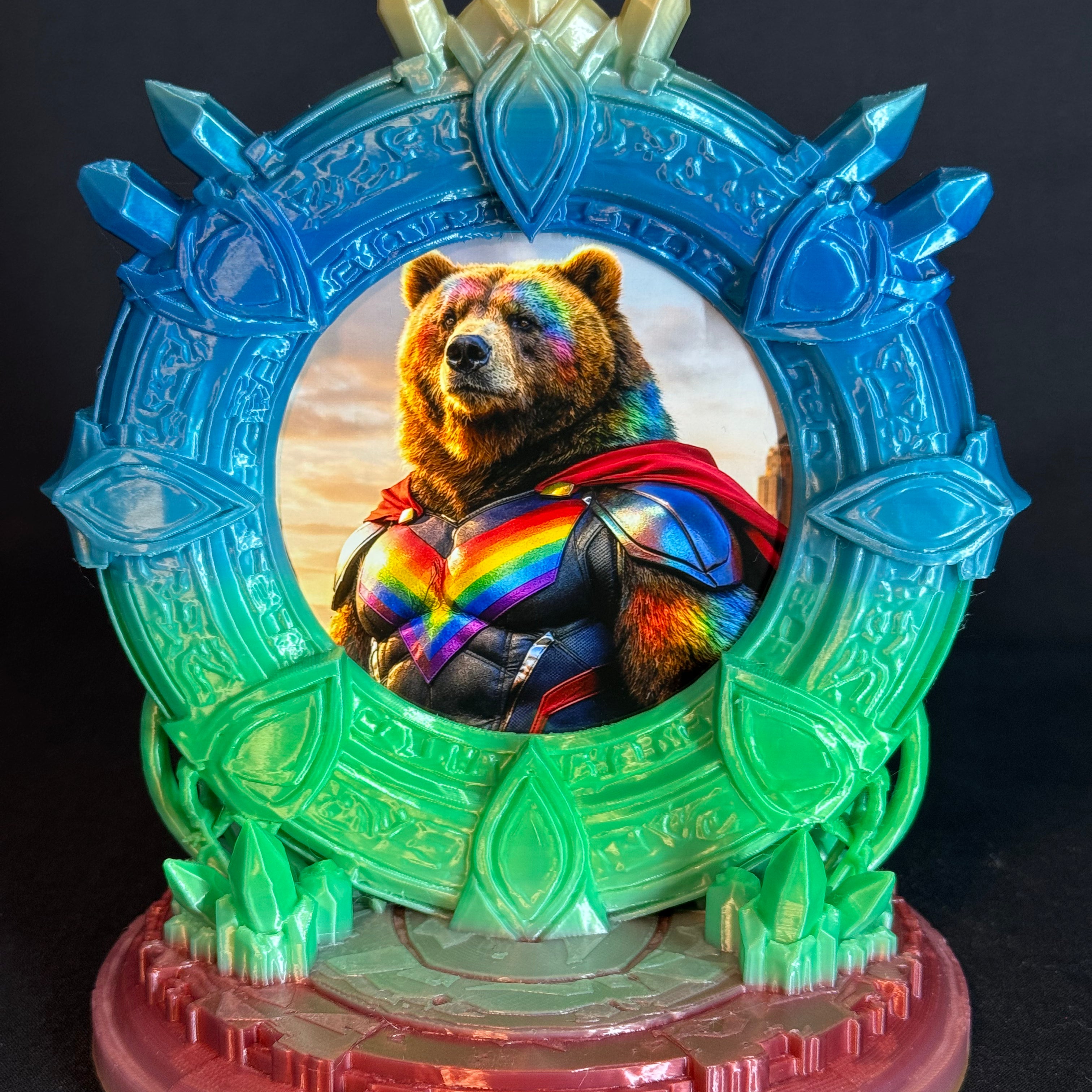 Stargate Celestial 3D-printed picture frame, double-sided
