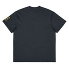 Owl embroidered box tee in Navy Blazer, flat back: plain back, only the edge of the left sleeve mark shows