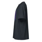 GeoTron Violet cotton box t-shirt in Navy Blazer, left side view