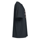 I See You cotton box t-shirt in Navy Blazer, right side: plain sleeve, edge of the eye print on the front