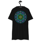 Neural Star Tree premium heavyweight t-shirt in Black, back view: the Neural Program mandala across the back