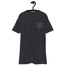 Neural Star Tree premium heavyweight t-shirt in Charcoal Heather, front view: TreeStar small on the left chest